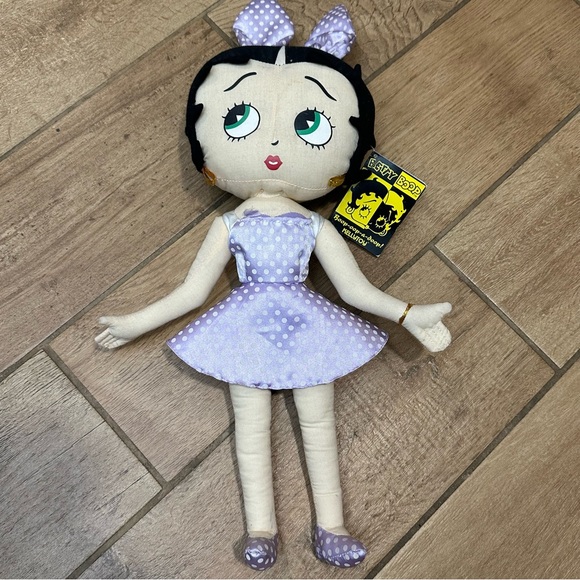 Betty Boop 2004 Kellytoy  Purple Polka Dot Bunny Betty Easter Collection - Picture 1 of 9